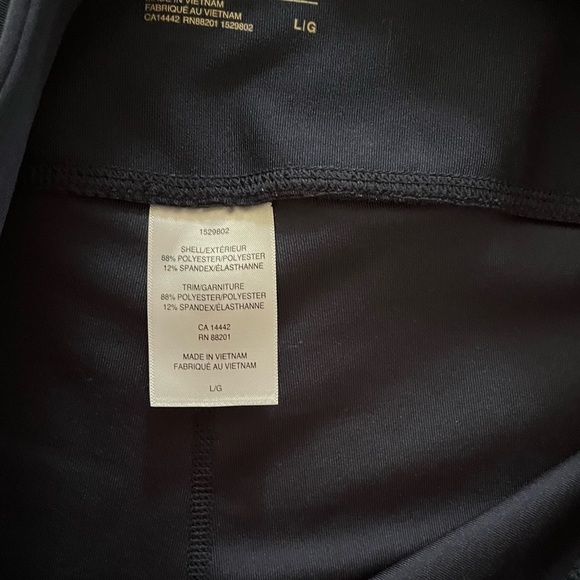 Mondetta Performance + Luxury Navy Leggings L | High Rise Stretch Athletic Pants - Picture 10 of 10